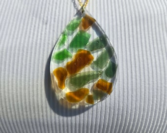 Handmade Sea Glass Pendant Necklace – Coastal-Inspired Jewelry for Ocean Lovers