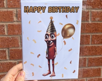 Tung tung tung sahur Birthday card, tiktok brainrot gifts