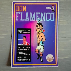 Video Game Sticker-Punch Out/Don Flamenco