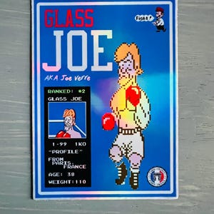 Video Game Sticker-Punch Out/Glass Joe