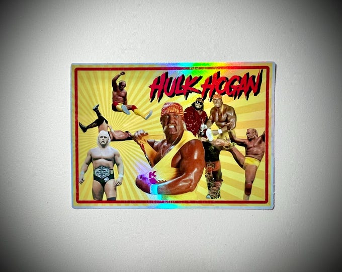 Retro Hulk Hogan Sticker - 80s Wrestling Decal - Hulkamania Fan Art ...