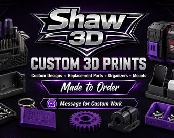Impresiones 3D personalizadas / Servicio de diseño, repuestos, organizadores, soportes.