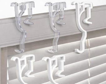 Clips para cenefas de persianas de 6,35 cm (2,5") – Retenedores de repuesto a presión – Paquete de 10