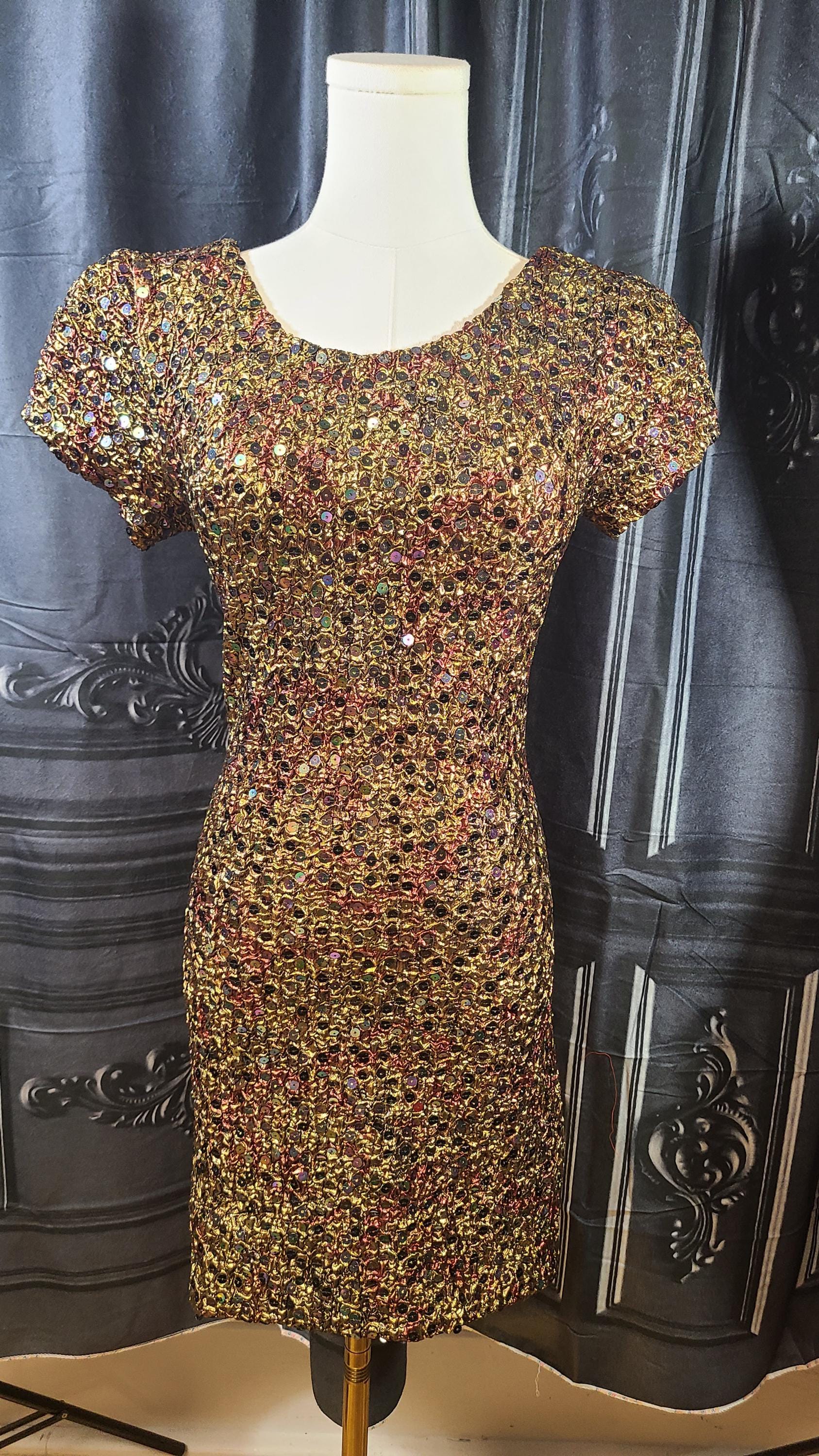 slim fit dress slacks Yvonne Beverly Hills Beaded Silk Evening Dress, 1960 – Vintage World Rocks main image 0