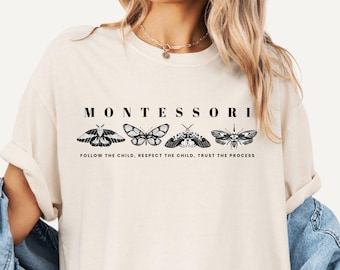 Comfort colors® Montessori Guide T-Shirt Tee for Educators gift back to school shirt Montessori eduction team shirt crew montessori mom gift