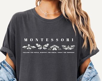 Comfort colors® Montessori Guide T-Shirt Tee for Educators gift back to school shirt Montessori eduction team shirt crew montessori mom gift