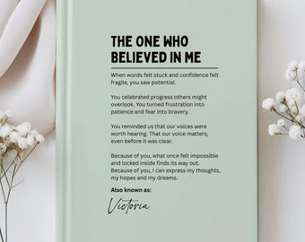 Gift for Speech Language Pathologist, Meaningful Journal for SLP or Speech Therapist Appreciation