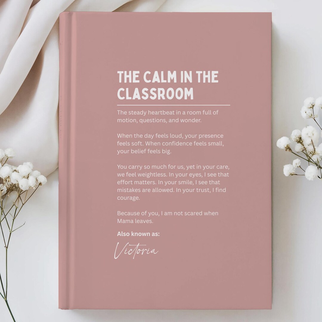 Preschool Teacher Appreciation Gift Journal, Thoughtful Thank You for ...