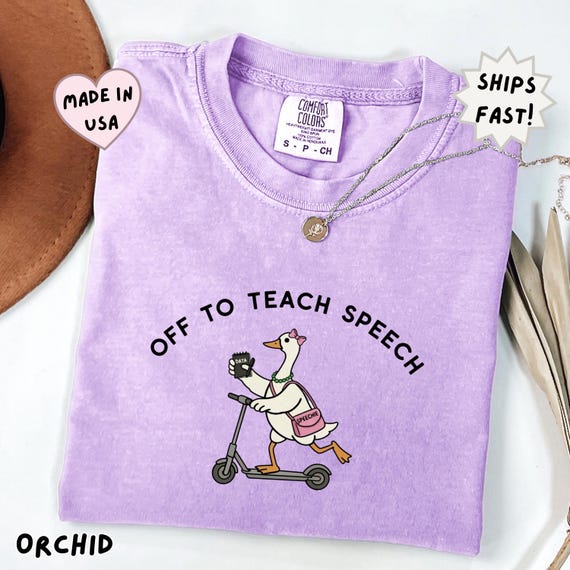 SLP Goose Shirt Funny Speech Therapist Tee Cute Speechie Gift SLP Appreciation