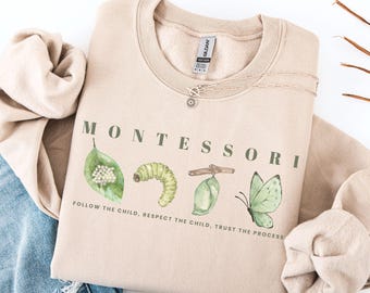 Montessori Guide Sweatshirt: gift for Educators back to school shirt Montessori eduction team shirt crew montessori mom teacher school shirt