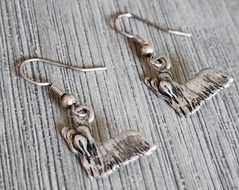 Yorkshire Terrier Earrings Silver Color Dangle Earrings Dog Earrings