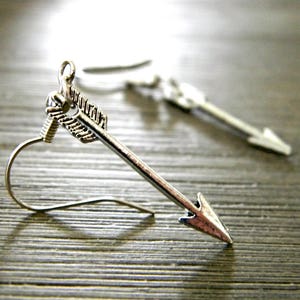 Arrow Earrings Silver Color Dangle Earrings