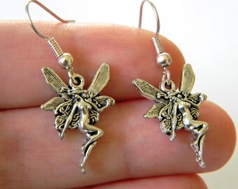 Fairy Earrings Silver Color Dangle Earrings