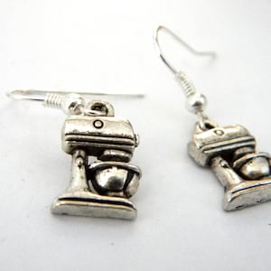 Silver Mixer Earrings Dangle Earrings