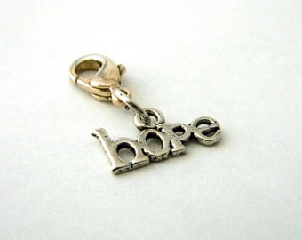 Hope Charm con Lobster Clasp Charm Cuelga