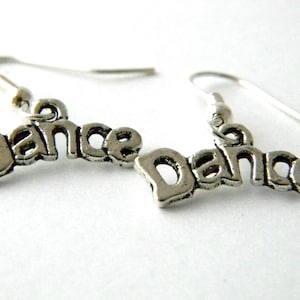 Dance Earrings Silver Color Dangle Earrings