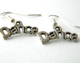 Dance Earrings Silver Color Dangle Earrings