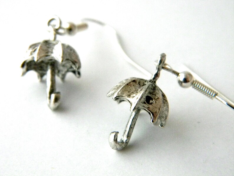 Umbrella Earrings 3D Umbrella Earrings Three Dimensional Etsy