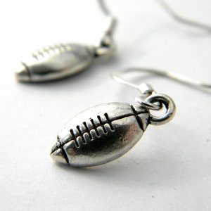 Football Earrings Silver Color Dangle Earrings Sports Earrings