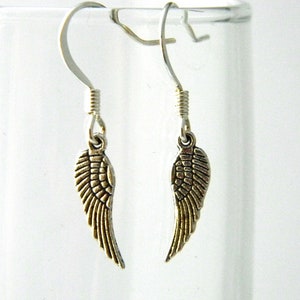 Wing Earrings Silver Color Dangle Earrings