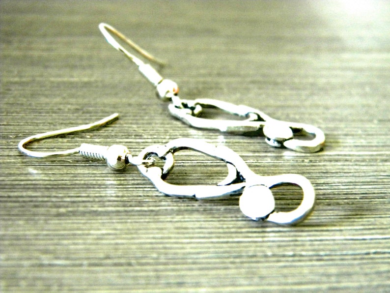Stethoscope Earrings Dangle Earrings Silver Color Medical Etsy