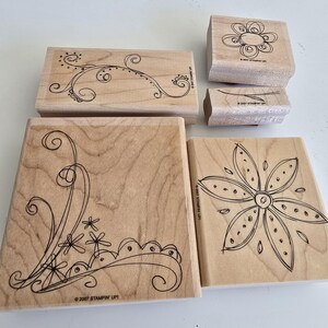 Stampin Up Doodle This Set of 5 Gently Used Stamps