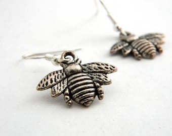 Bumblebee Earrings Silver Color Dangle Earrings