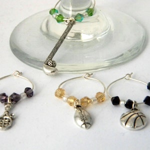 Sports Wine Charms Set of Four image 2