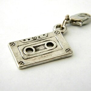 Cassette Tape Charm with Lobster Clasp