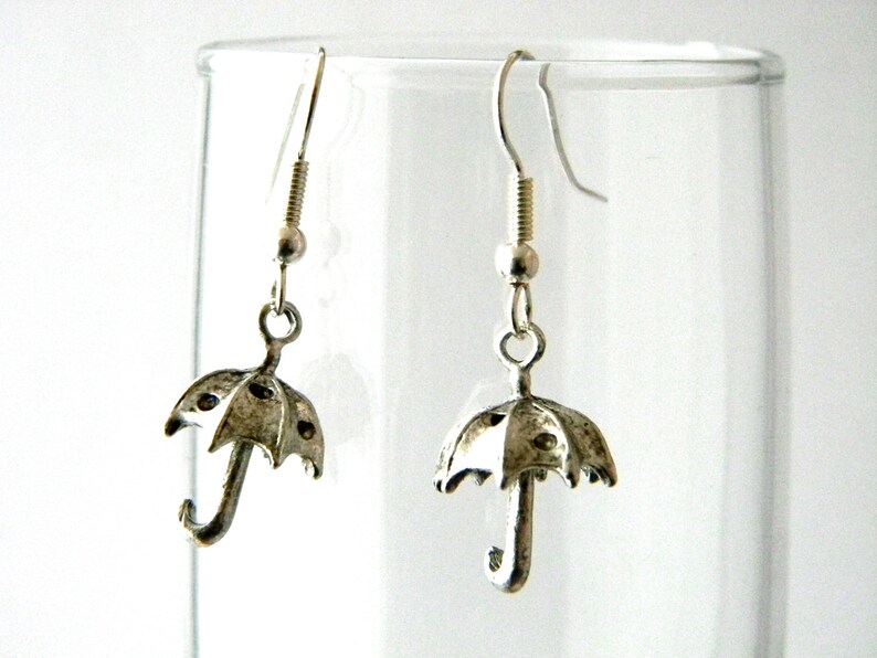 Umbrella Earrings 3D Umbrella Earrings Three Dimensional Etsy