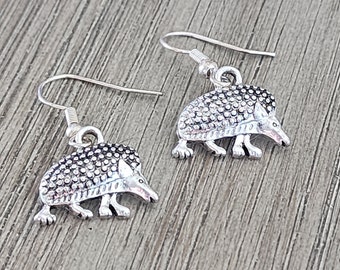 Hedgehog Earrings Silver Color Dangle Earrings