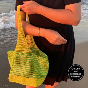 Strandtasche Muster, handgemachte Tasche, häkeln Geldbörse, handgemachte Tasche, Frauen Tasche Muster, Markttasche Muster, Einkaufstasche, Häkeltasche