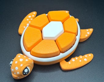 Fruit Turtle Fidget Clicker – Sensory Toy, Keychain, ADHD Relief