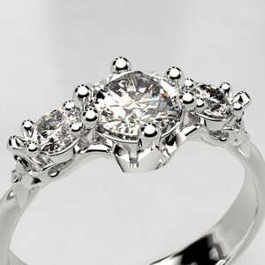 Kingdom Heart Ring - Geeky Engagement Ring - Kingdom Heart Engagement Ring - Paopu Keyblade Engagement Ring