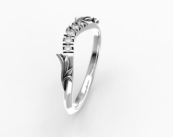 Custom Wedding Band For Erick - Matching Curved Wedding Band