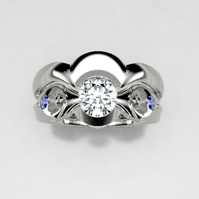 Rebel Alliance Star Wars Engagement Ring Set Geek Engagement Etsy