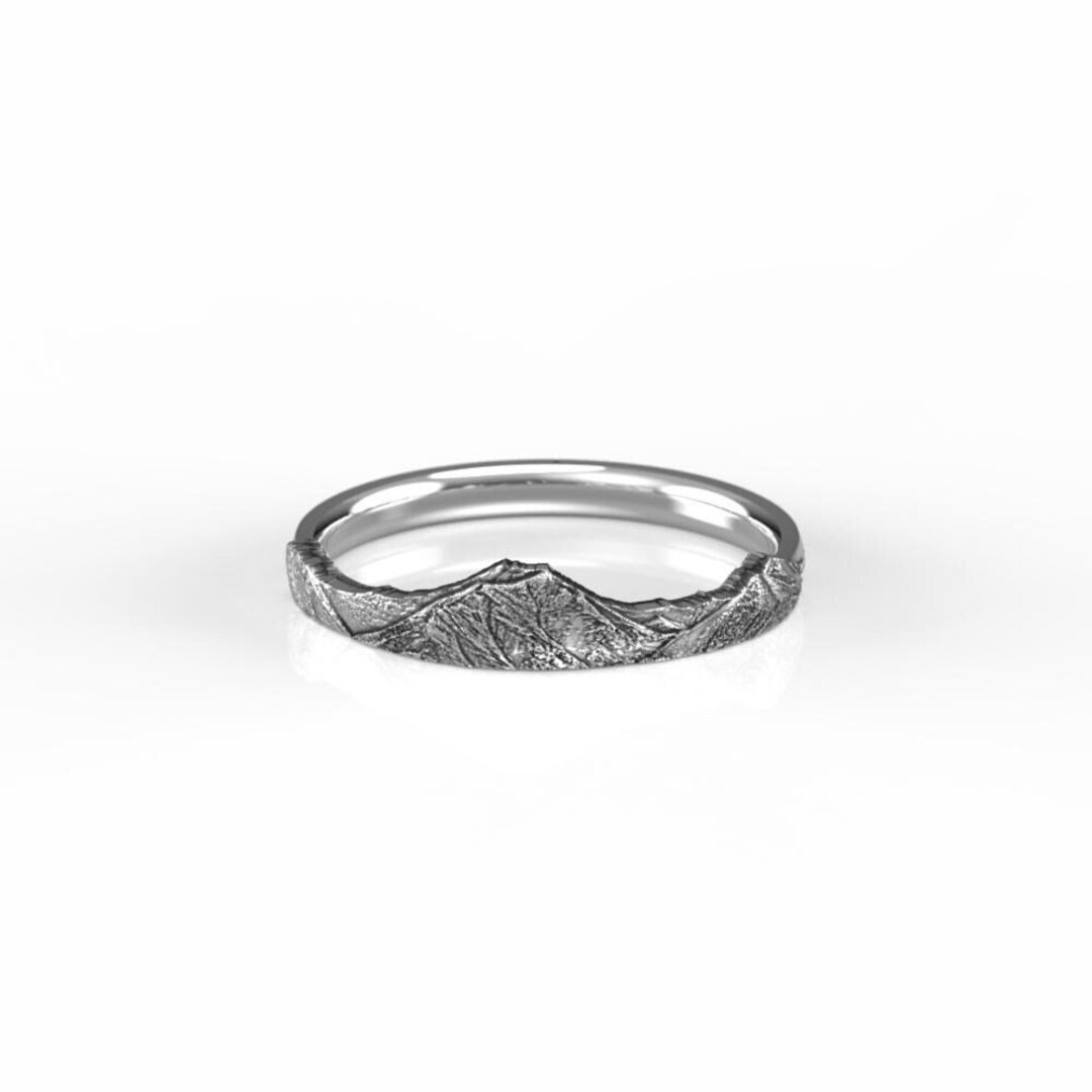 Colorado Rings Colorado Mountain Wedding Band in Gold or Silver - Mount Princeton Ring ...