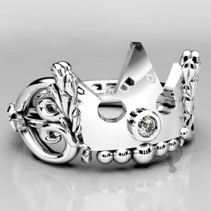 Silver Kingdom Hearts Ring with Moissanite or Diamond - Wayfinder Ring - Paopu  Ring - Fandom Jewelry
