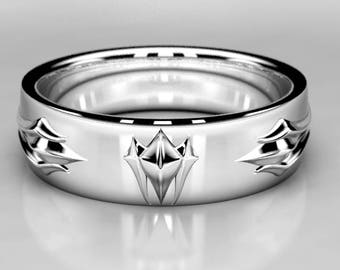 Black Panther Inspired Ring - Sterling Silver Wakanda Wedding Band