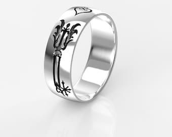 Custom Engraved Men's Ring for Annie - Unisex Keyblade Inspired Ring Kingdom Hearts