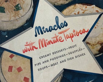 Vintage 1948 Miracles with Minute Tapioca Booklet