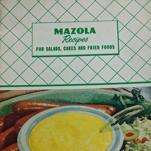 Vintage Mazola Recipes for Salads, Cakes and Fried Foods Booklet