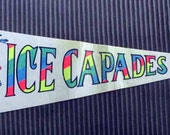 Vintage 1960s Ice Capades Felt Pennant