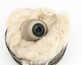 Antique Glass Eyeball Blue