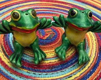 Vintage Frog Salt and Pepper Shakers