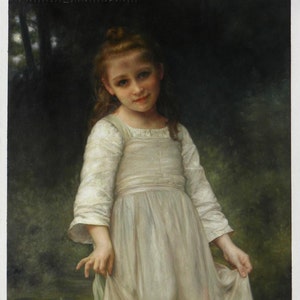 The Curtsey William-adolphe Bouguereau Hand-painted Oil Painting ...