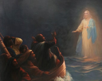 Jesus Walks on Water - Ivan Aivazovsky Hand-painted Oil Painting