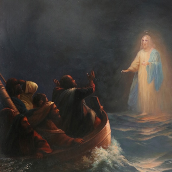 Jesus Walks on Water - Ivan Aivazovsky Hand-painted Oil Painting