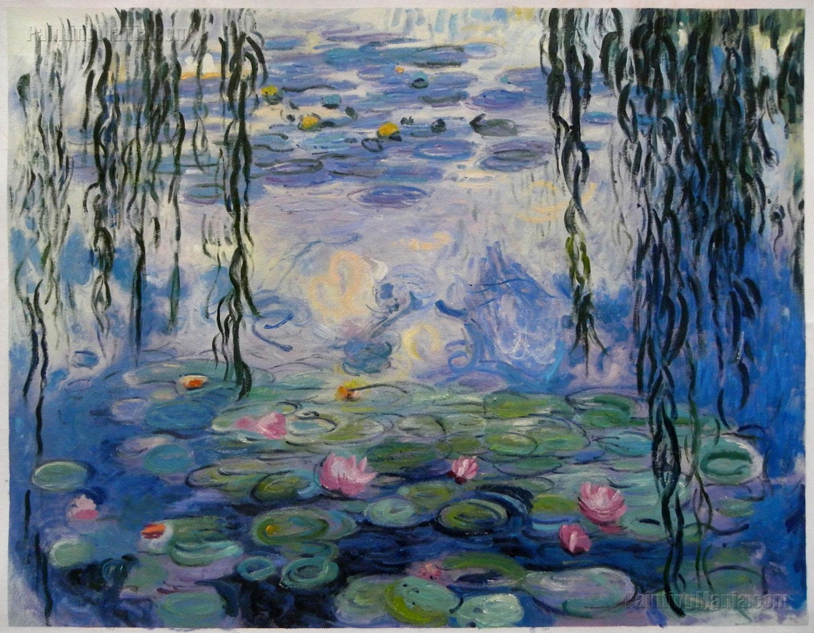 Water Lilies 1916-19 Claude Monet hand-painted oil painting | Etsy