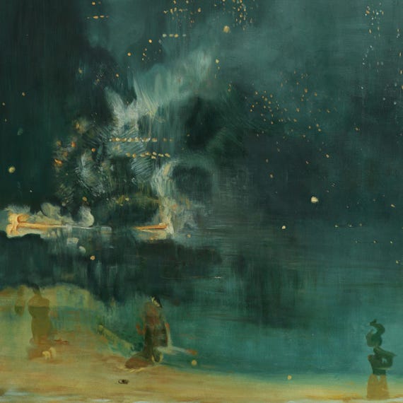 Nocturne in Black and Gold: the Falling Rocket - James Abbott